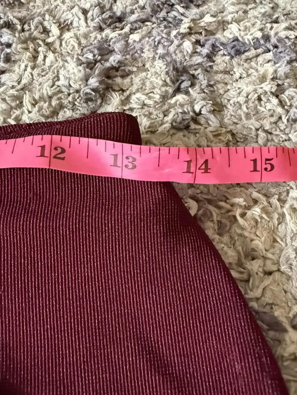 Burgundy A-Line Mini Skirt Size M Approx Vintage 90s Minimalist